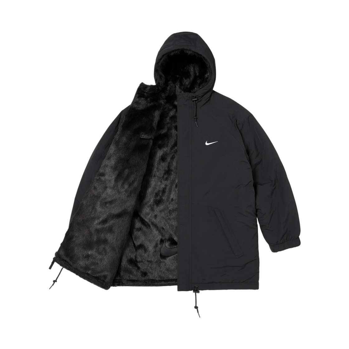 슈프림 x 나이키 포우 퍼 리버시블 파카 블랙 - 26FW(Supreme x Nike Faux Fur Reversible Parka Black - 26FW) - 3