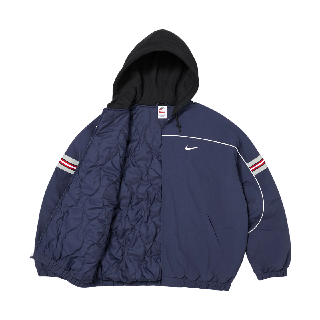 슈프림 x 나이키 나일론 후드 자켓 네이비 - 26FW(Supreme x Nike Nylon Hooded Jacket Navy - 26FW) - 3