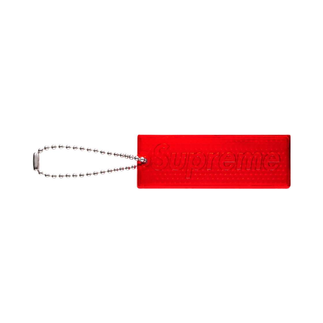 - Supreme Reflective Keychain Red - 26FW