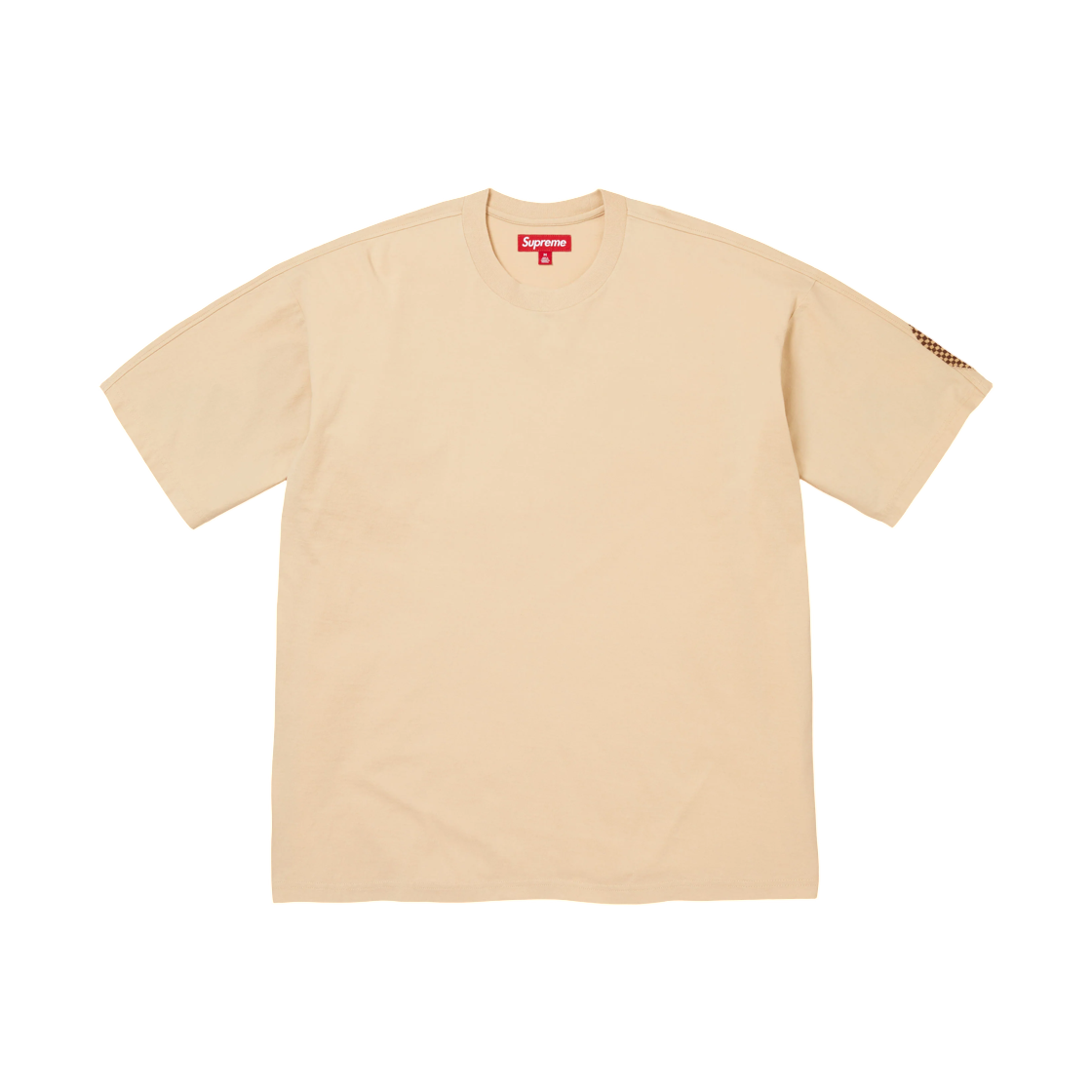 슈프림 체커보드 인타르시아 숏슬리브 탑 라이트 탄 - 26FW(Supreme Checkerboard Intarsia S/S Top Light Tan - 26FW) - 2