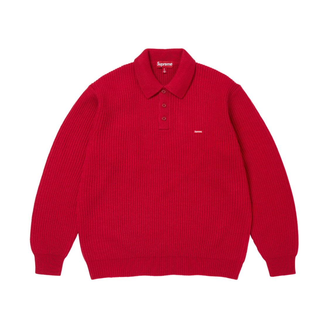 - Supreme Small Box Sweater Polo Red - 26FW