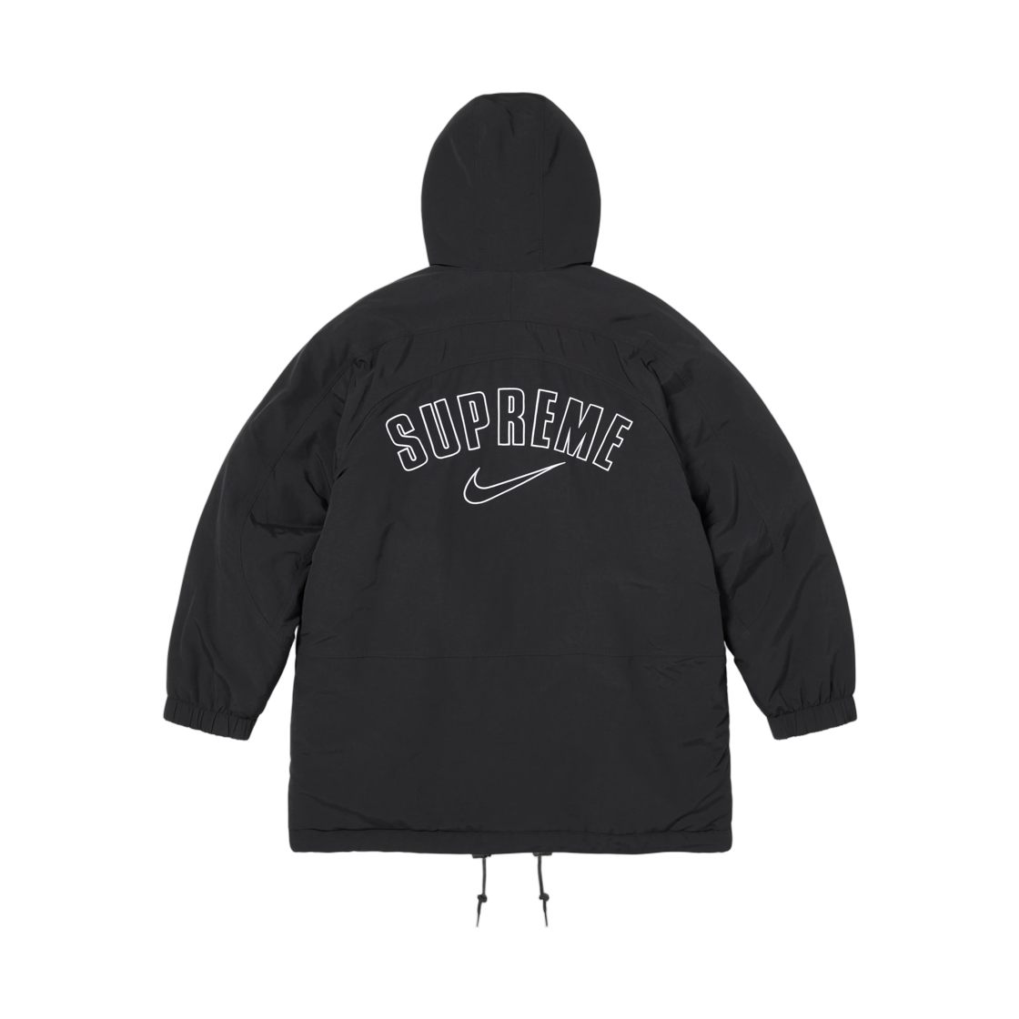IO8317-010 Supreme x Nike Faux Fur Reversible Parka Black - 26FW