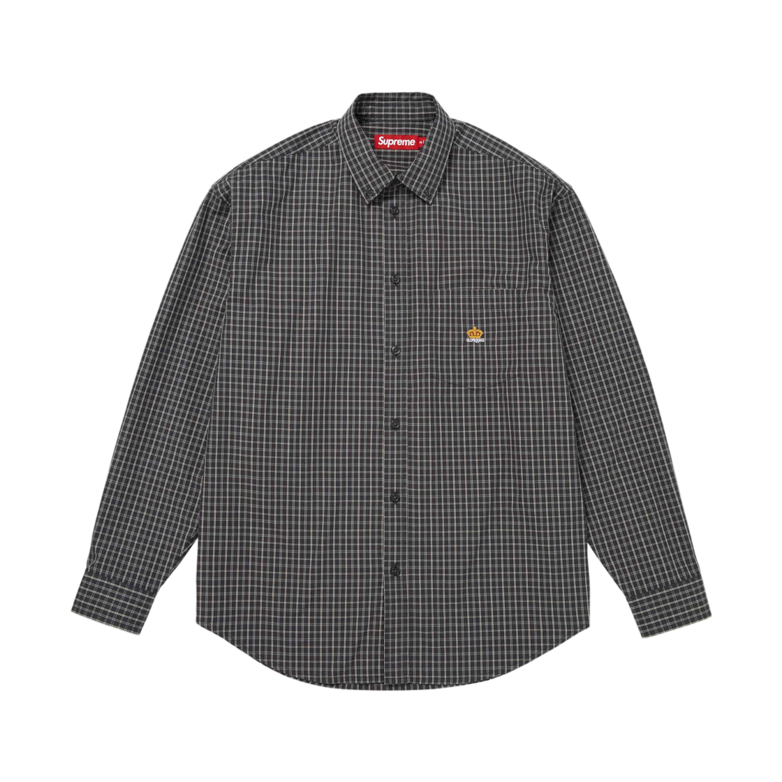 - Supreme Mini Plaid Shirt Black - 26FW