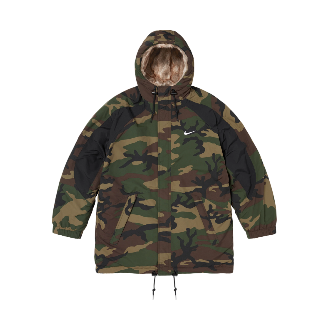슈프림 x 나이키 포우 퍼 리버시블 파카 우드랜드 카모 - 26FW(Supreme x Nike Faux Fur Reversible Parka Woodland Camo - 26FW) - 2
