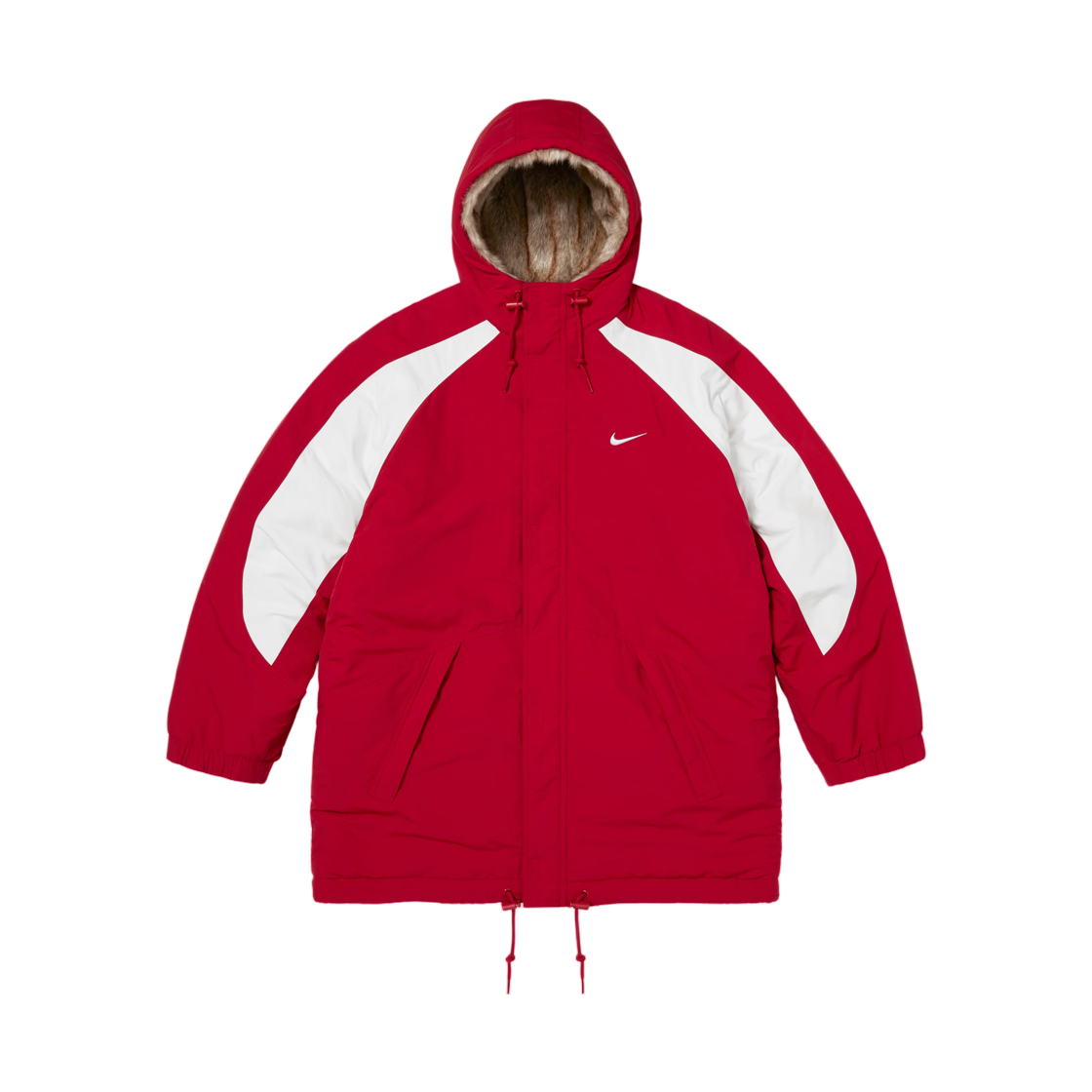슈프림 x 나이키 포우 퍼 리버시블 파카 레드 - 26FW(Supreme x Nike Faux Fur Reversible Parka Red - 26FW) - 2