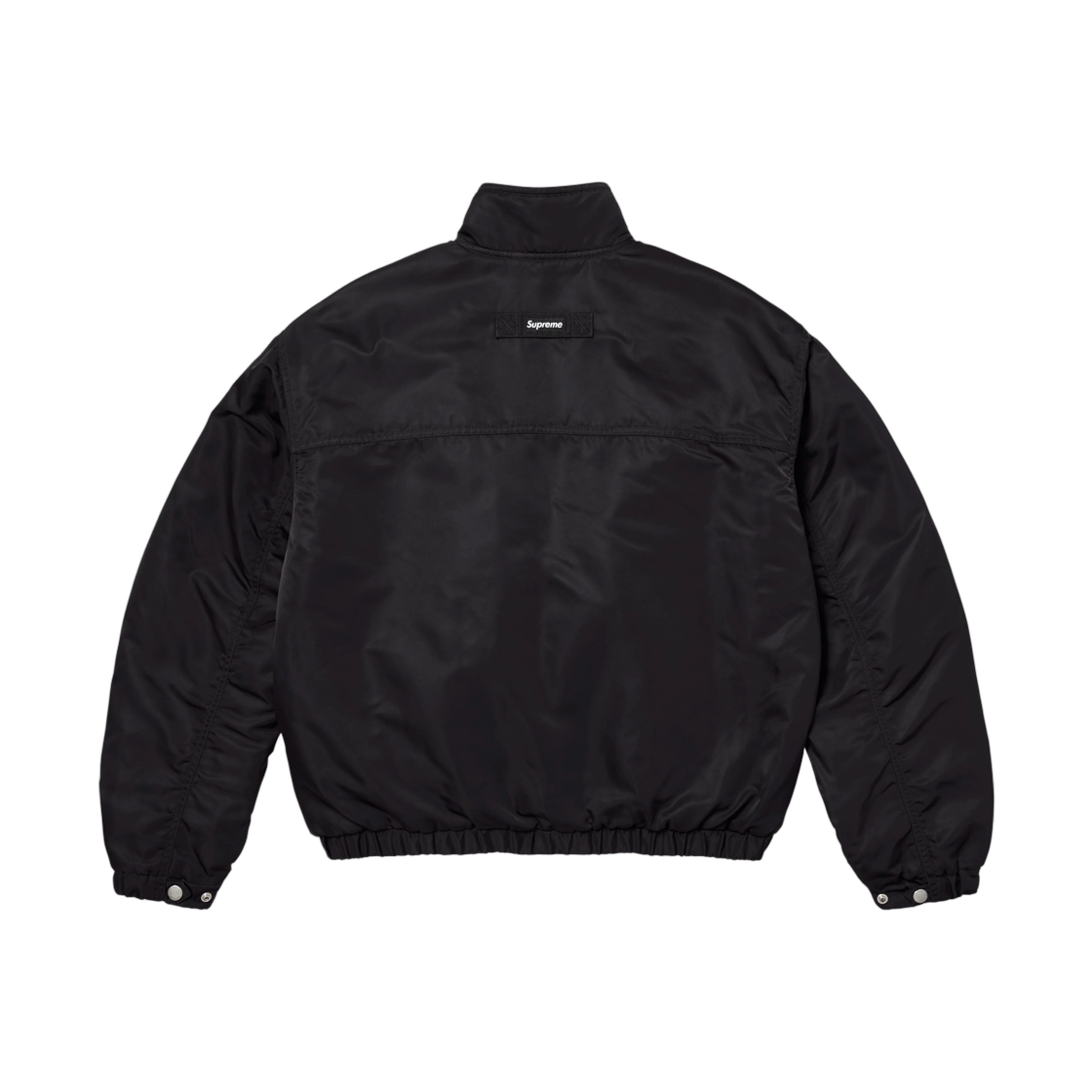 슈프림 스탠드 칼라 라인드 나일론 자켓 블랙 - 26FW(Supreme Stand Collar Lined Nylon Jacket Black - 26FW) - 2