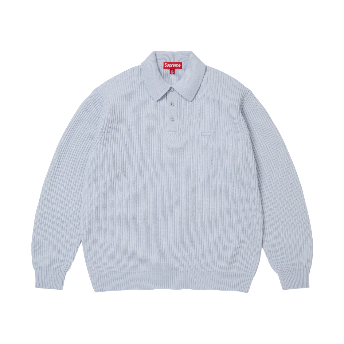 - Supreme Small Box Sweater Polo Light Blue - 26FW