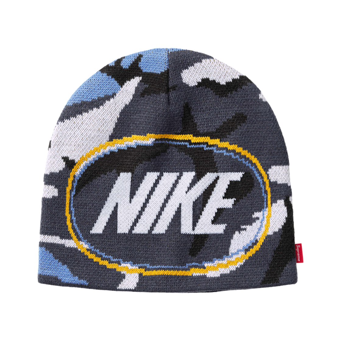 슈프림 x 나이키 오발 비니 블루 카모 - 26FW(Supreme x Nike Oval Beanie Blue Camo - 26FW)