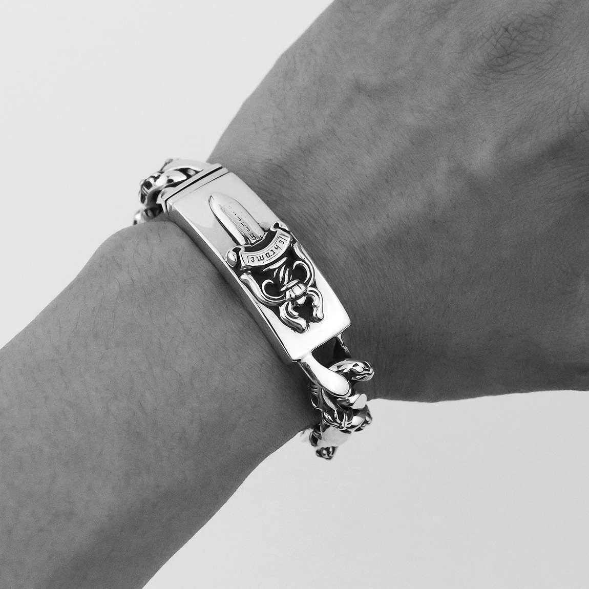 한스룸 크롬하츠 대거 ID 팬시 팔찌(Hansroom Chrome  Dagger ID Fancy Bracelet) - 5