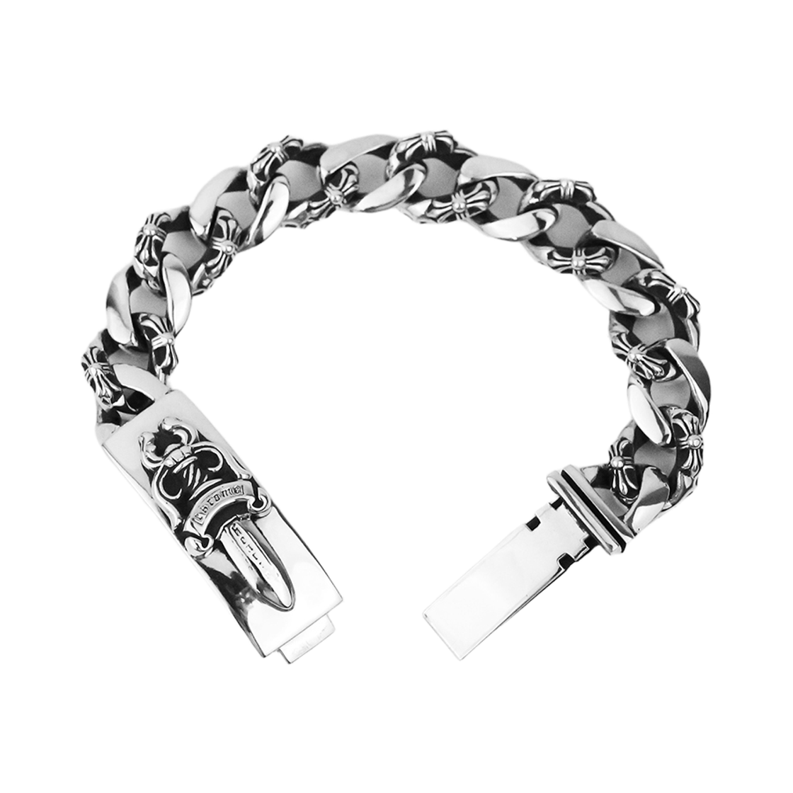 230303 Hansroom Chrome  Dagger ID Fancy Bracelet