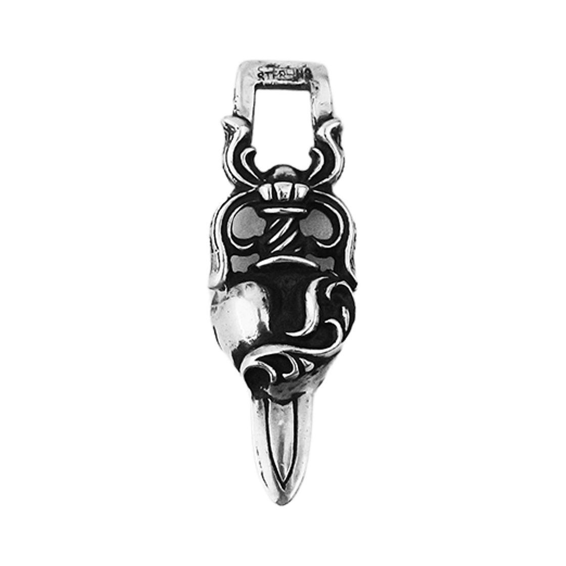 4145 Hansroom Chrome Hearts Heart Dagger Pendant