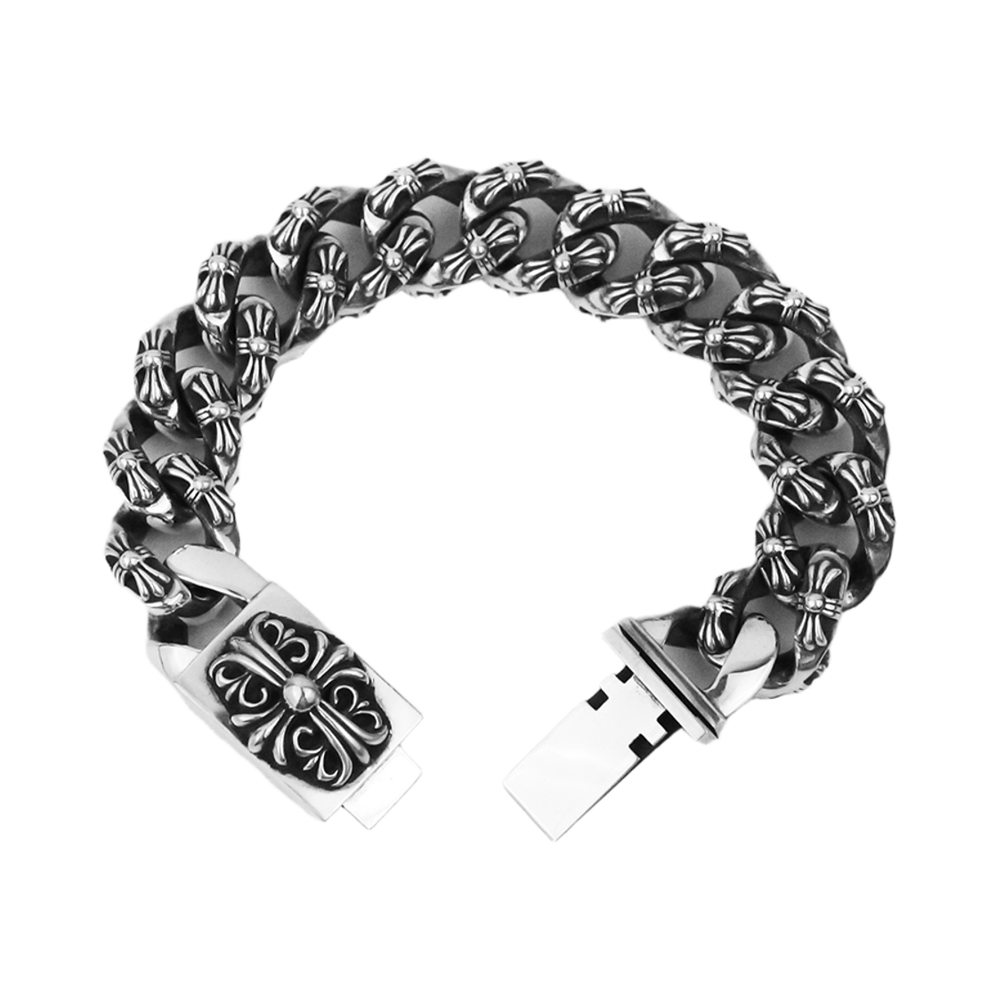 360064511 Hansroom Chrome Hearts Keeper ID Extra Fancy Link Bracelet