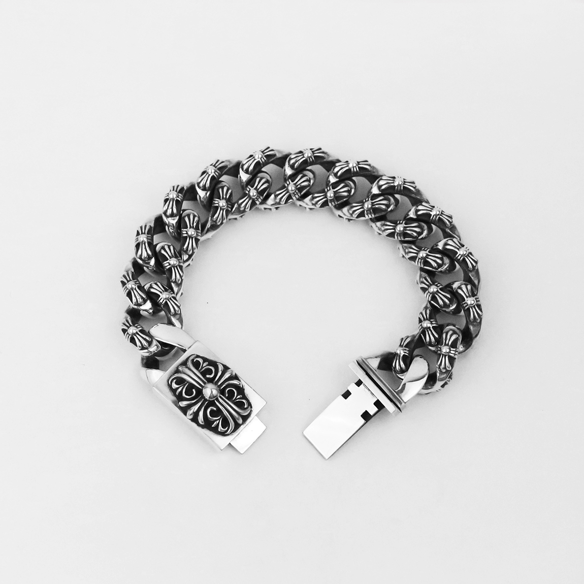 한스룸 크롬하츠 키퍼 ID 엑스트라 팬시 팔찌(Hansroom Chrome Hearts Keeper ID Extra Fancy Link Bracelet) - 2