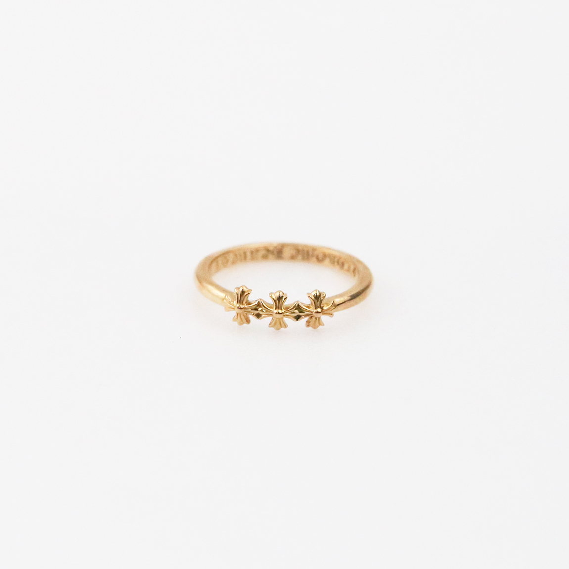 한스룸 크롬하츠 트리플 ch 플러스 버블검링(Hansroom Chrome Hearts 22K Triple ch plus Bubblegum ring) - 2