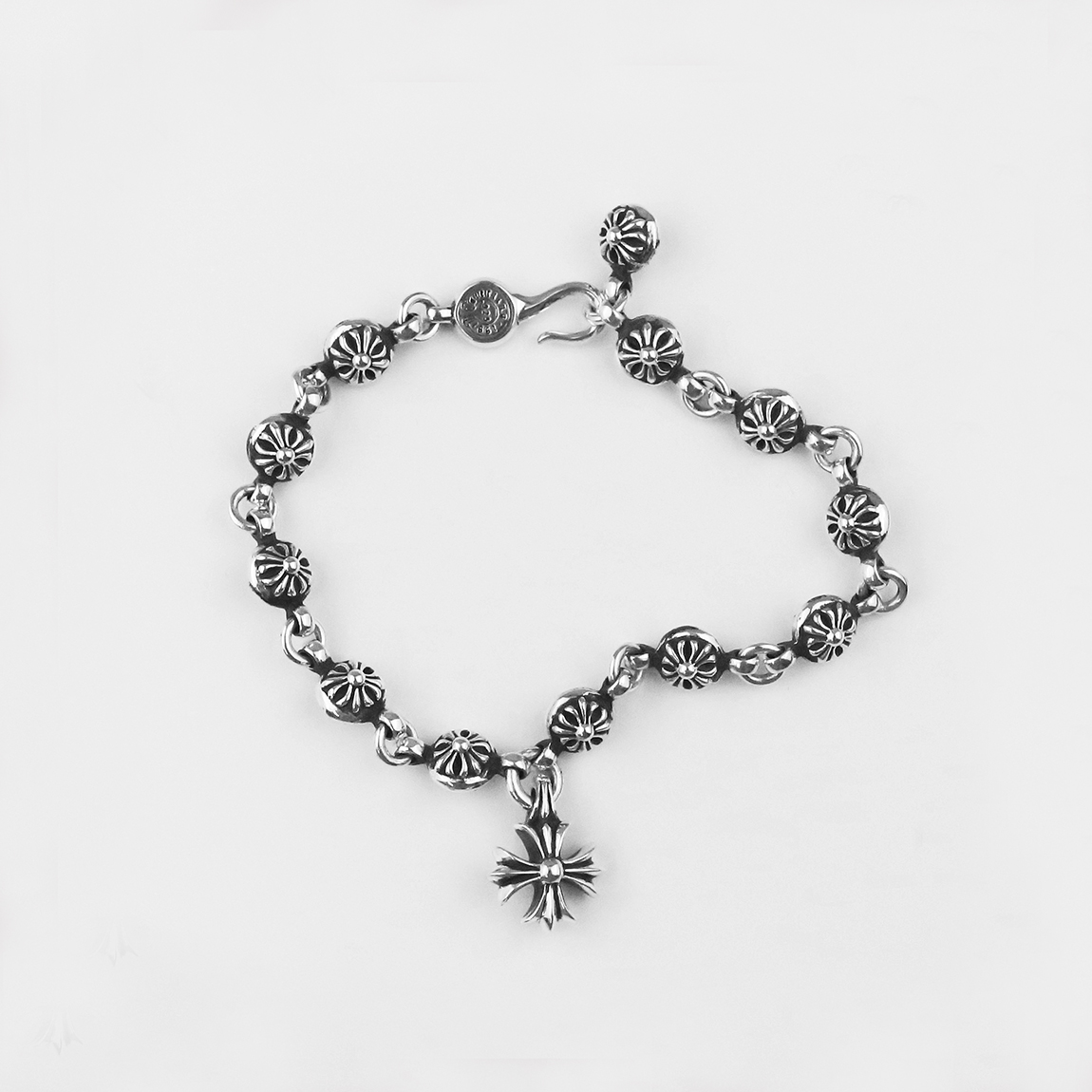 한스룸 크롬하츠 CH 플러스 No 1 크로스볼 팔찌(Hansroom Chrome Hearts CH Plus No 1 crsball Bracelet) - 4