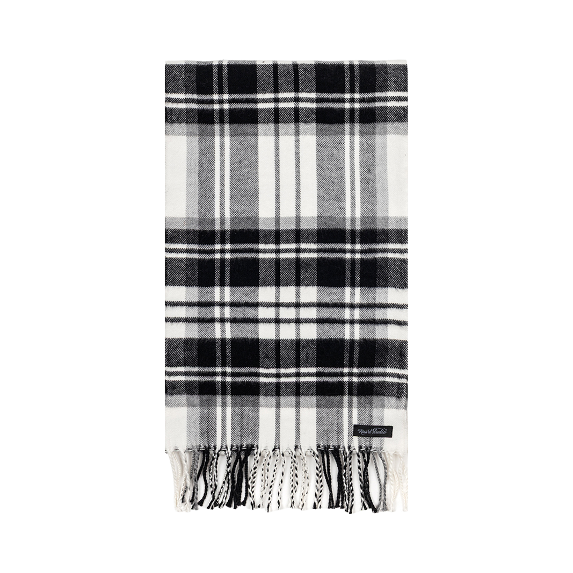누아트스튜디오 루미에 헤리티지 체크 머플러 블랙(NUARTSTUDIO Lumie Heritage Check Muffler Black)