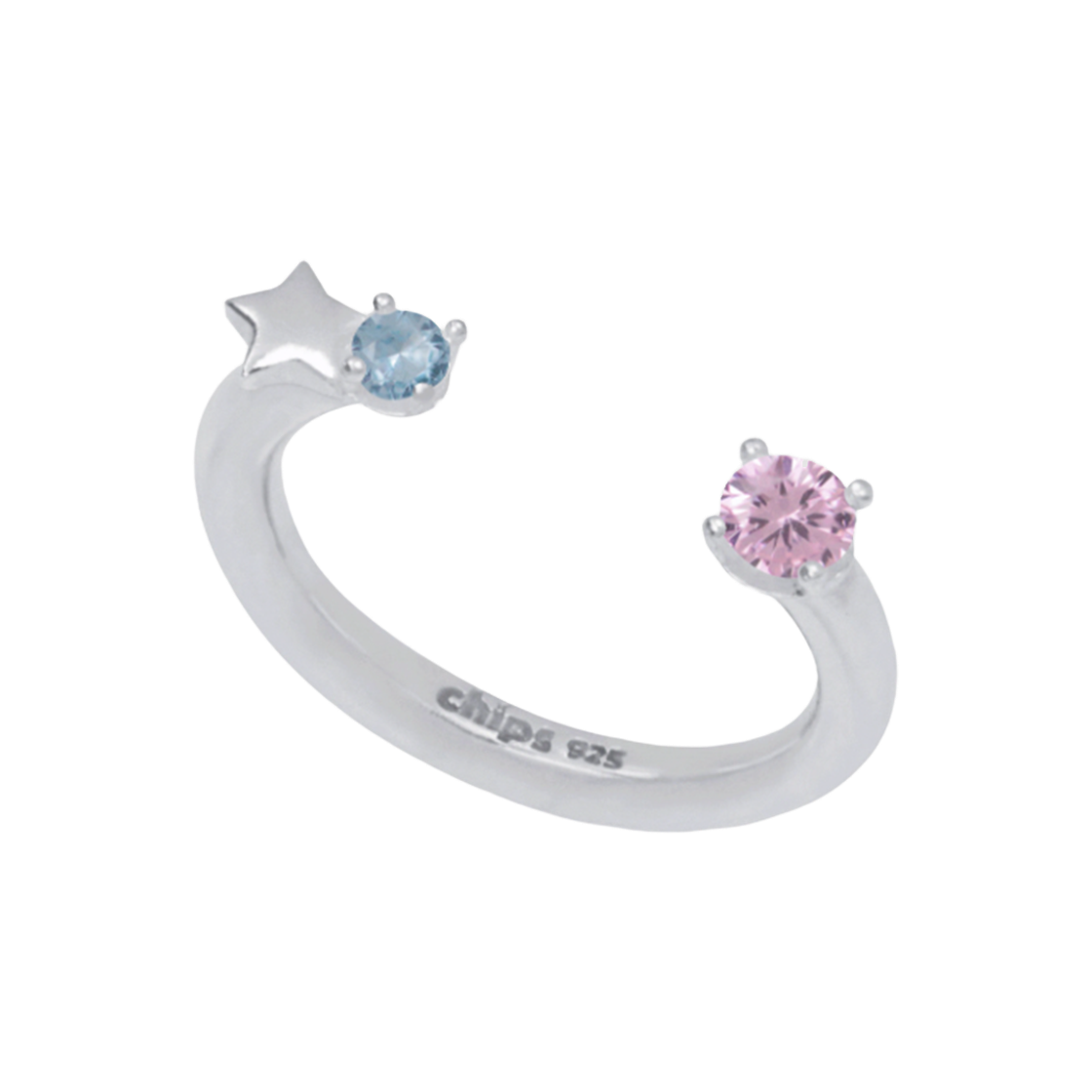 cp003001 chips jewelry Custom Star Open Ring