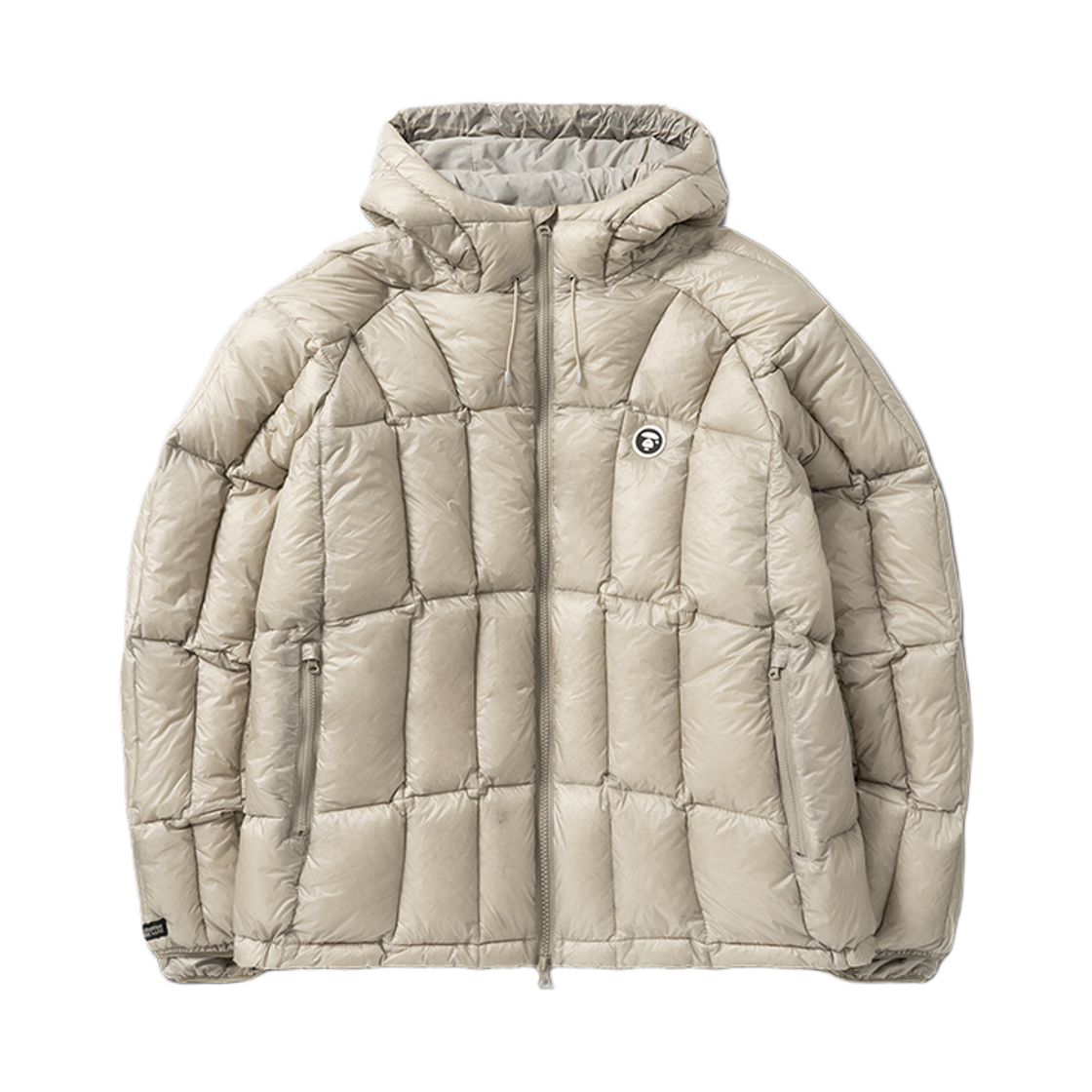 노매뉴얼 x 에이프 덕다운 자켓 샌드 그레이(NOMANUAL x Aape Duck Down Jacket Sand Gray)