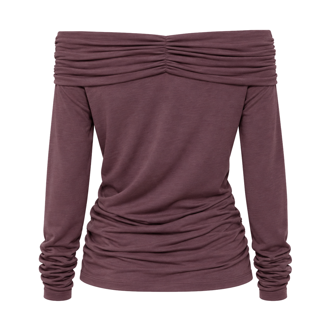 준수이 투웨이 오프 숄더 탑 더스티 퍼플(JUNSUI 2-Way Off Shoulder Top Dusty Purple) - 2