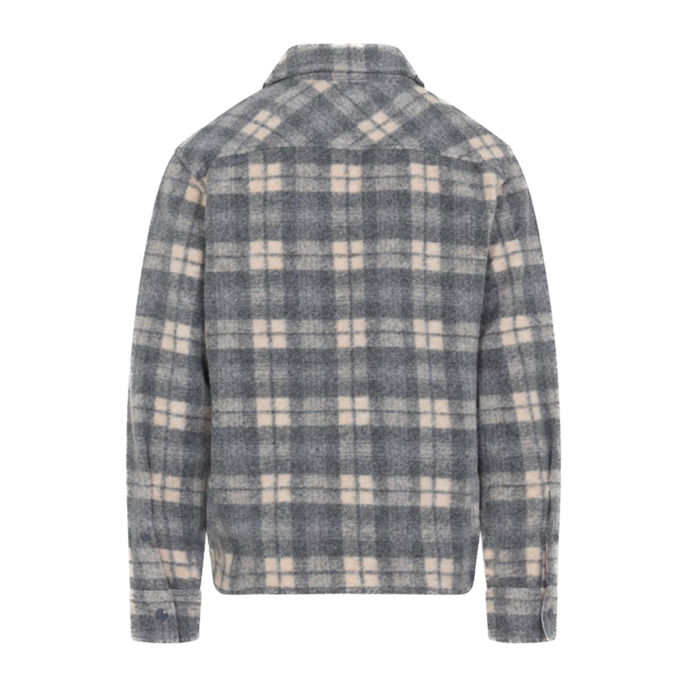 [15% 쿠폰] 몽클레르 플란넬 체크 울 자켓 그레이 - 25FW([15% 쿠폰] Moncler Flannel Check Wool Jacket Grey - 25FW) - 3
