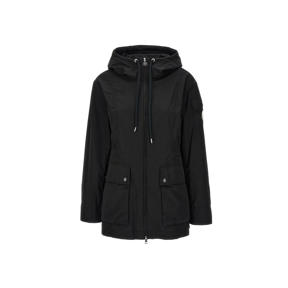 [15% 쿠폰] 몽클레르 LEANDRO 로고 패치 후드 자켓 블랙 - 25SS([15% 쿠폰] Moncler LEANDRO Logo Patch Hooded Jacket Black - 25SS) - 2