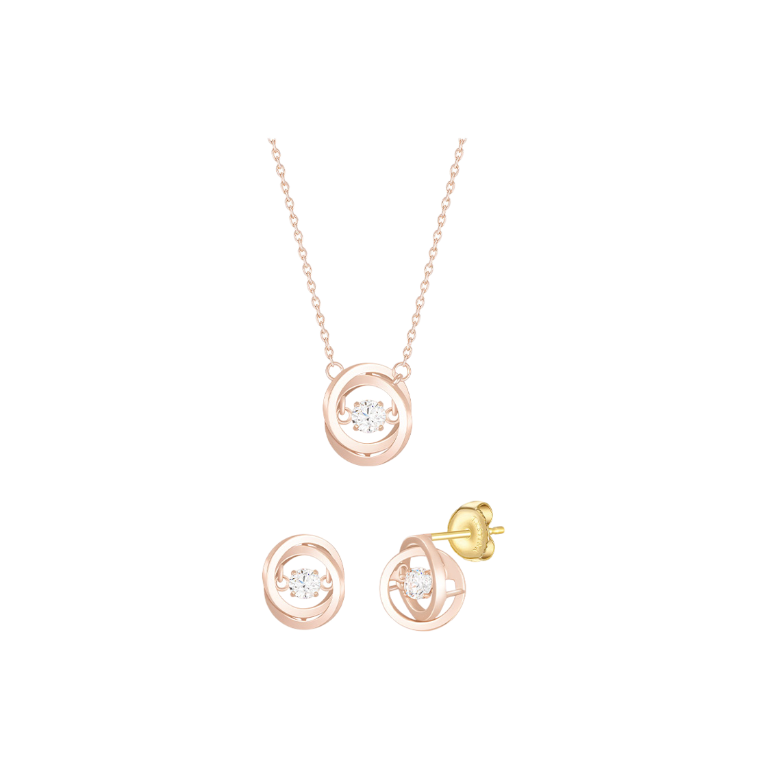 SET-J0-0627 Jestina [아이유pick] Mioello 14K 목걸이+귀걸이 세트 (Set-J0-0627)