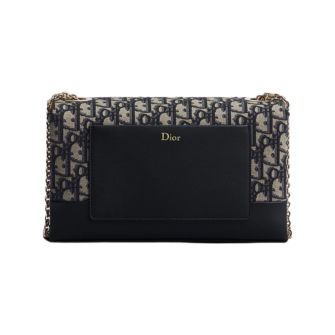 디올 스몰 디올 프롬나드 플랩백 디올 오블리크 자카드 앤 스무스 카프스킨 블루(Dior Small Dior Promenade Flap Bag Dior Oblique Jacquard And Smooth Calfskin Blue) - 2