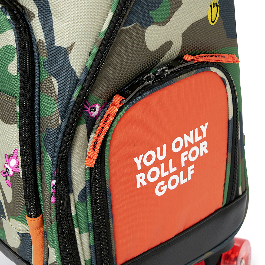 욜프 골프 우드랜드카모 트롤리 보스턴백 카키(YORF GOLF Woodland Camo Trolley Boston Bag Khaki) - 5