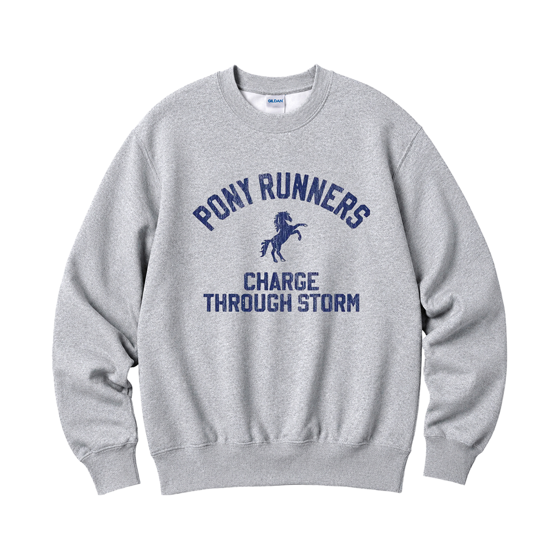 88000 Gildan X Vintage Collection PONY RUNNERS Crewneck Sweat shirt Grey