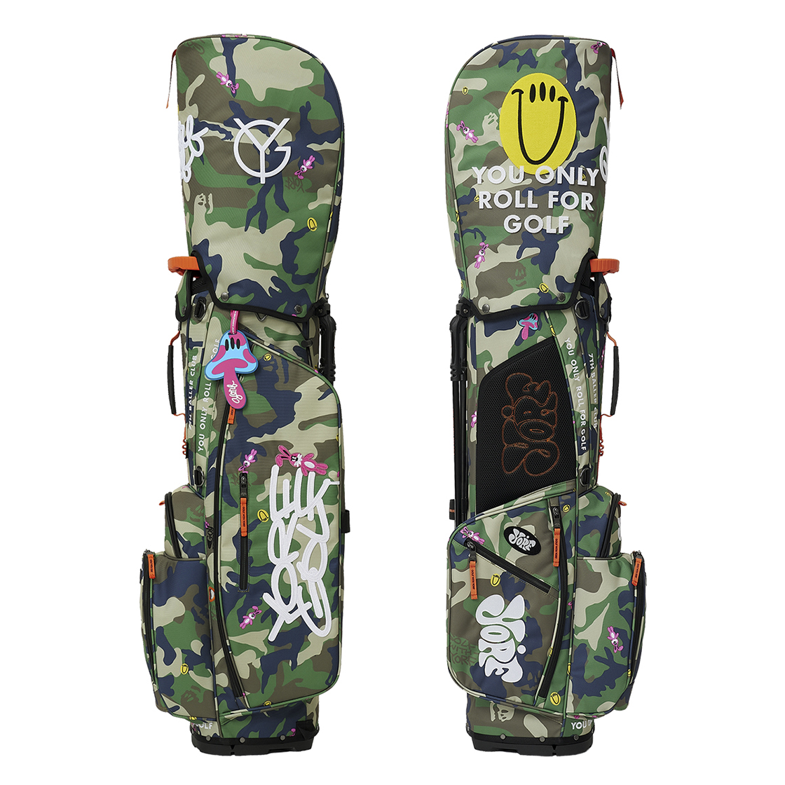 욜프 골프 우드랜드카모 스탠드 캐디백 카키(YORF GOLF Woodland Camo Stand Caddy Bag Khaki) - 3