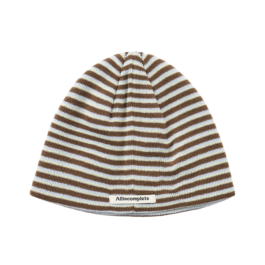 AL26FWBN01SBR Allincomplete 211 Stripe Beanie Brown