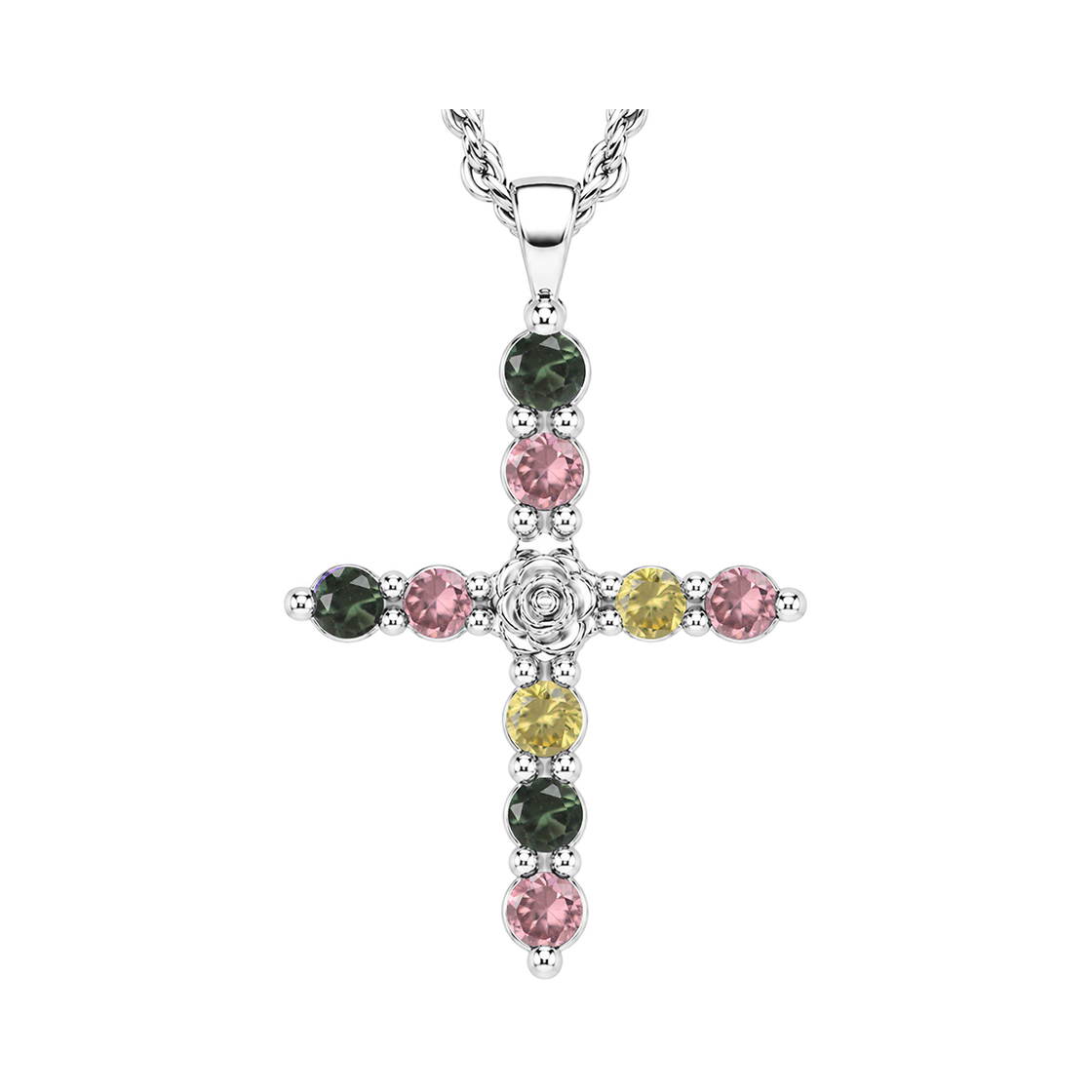 칩스주얼리 장미 십자가 목걸이(chips jewelry Rose Cross Necklace) - 3