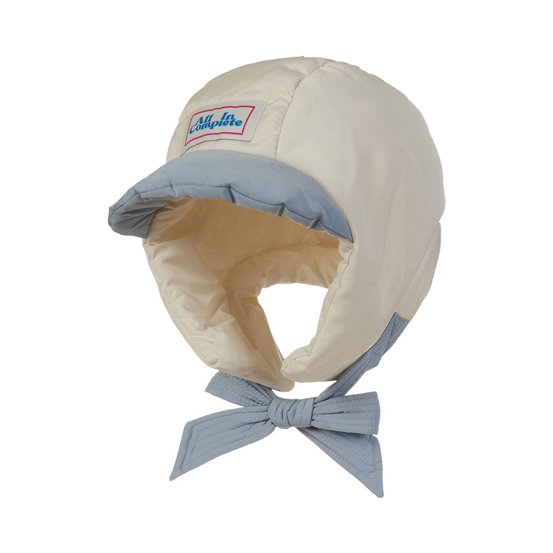 올인컴플리트 판다 패딩 바라클라바 스카이블루 & 아이보리(Allincomplete Panda Padding Balaclava Sky Blue & Ivory)