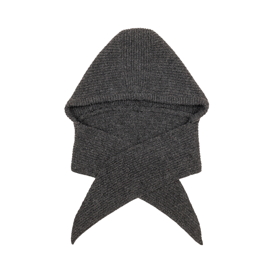 26NSITEM49 NUARTSTUDIO Muffler knit balaclava charcoal