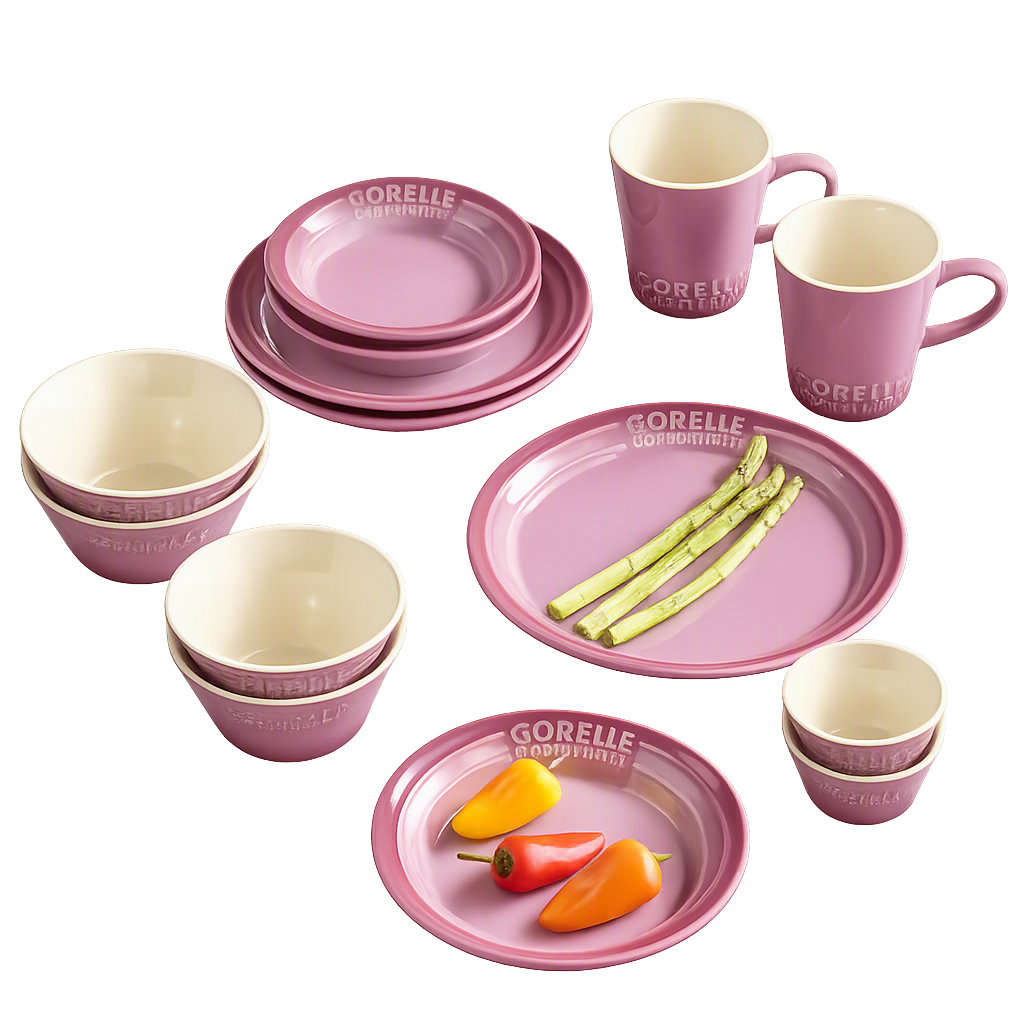 코렐 코디네이츠 브리즈스톤 14P_퍼플(Corelle Coordinates Breeze Stone 14‑Piece Set (Purple))