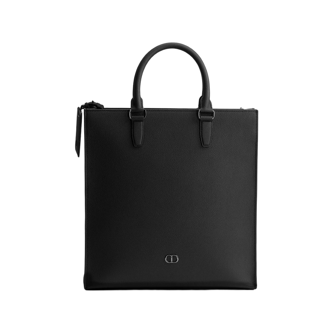 1ICSH338IDC-H00N Dior CD Icon Tote Bag Grained Calfskin Black