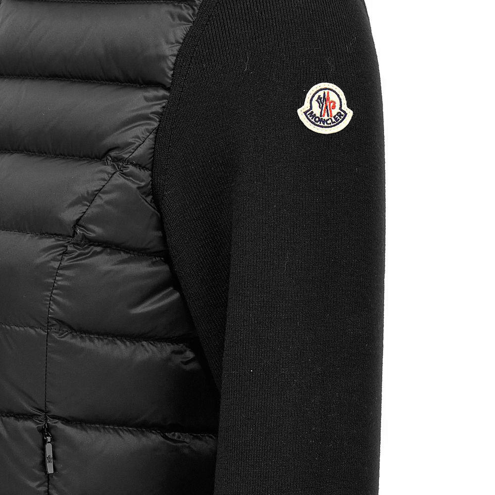 [15% 쿠폰] 몽클레르 니트 믹스 패딩 블랙 - 25SS([15% 쿠폰] Moncler Knit Mix Down Jacket Black - 25SS) - 4