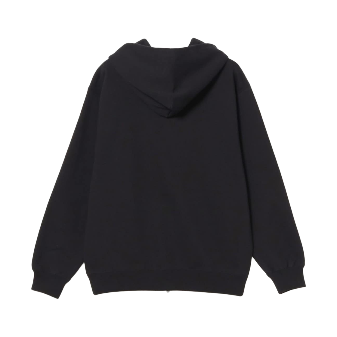빔즈 로고 베이직 풀 집 후드 블랙 2(Beams Logo Basic Full Zip Hoodie Black 2) - 2