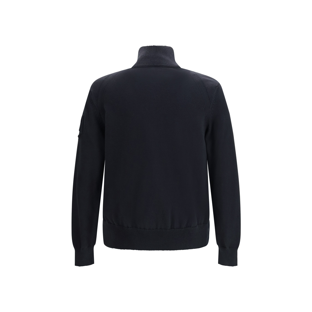 [15% 쿠폰] 몽클레르 로고 패치 믹스 니트 패딩 자켓 네이비 - 26SS([15% 쿠폰] Moncler Logo Patch Knit Mix Down Jacket Navy - 26SS) - 3