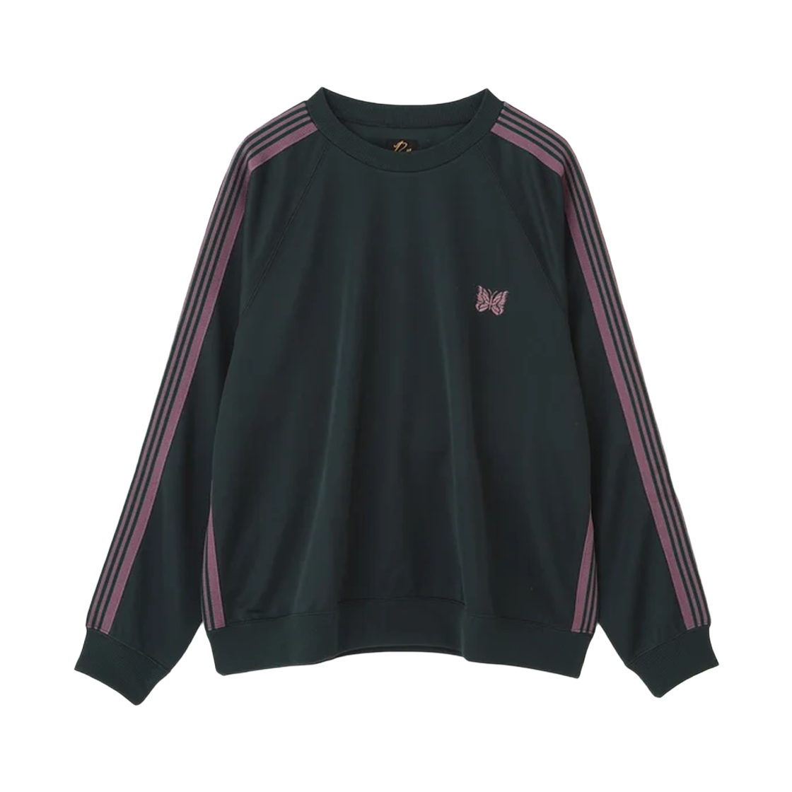 [15% 쿠폰] 니들스 남성 트랙 크루넥 긴팔티 폴리 스무스 그린 RW315 GREEN([15% 쿠폰] Needles Track Crew Neck Shirt Poly Smooth Green) - 1