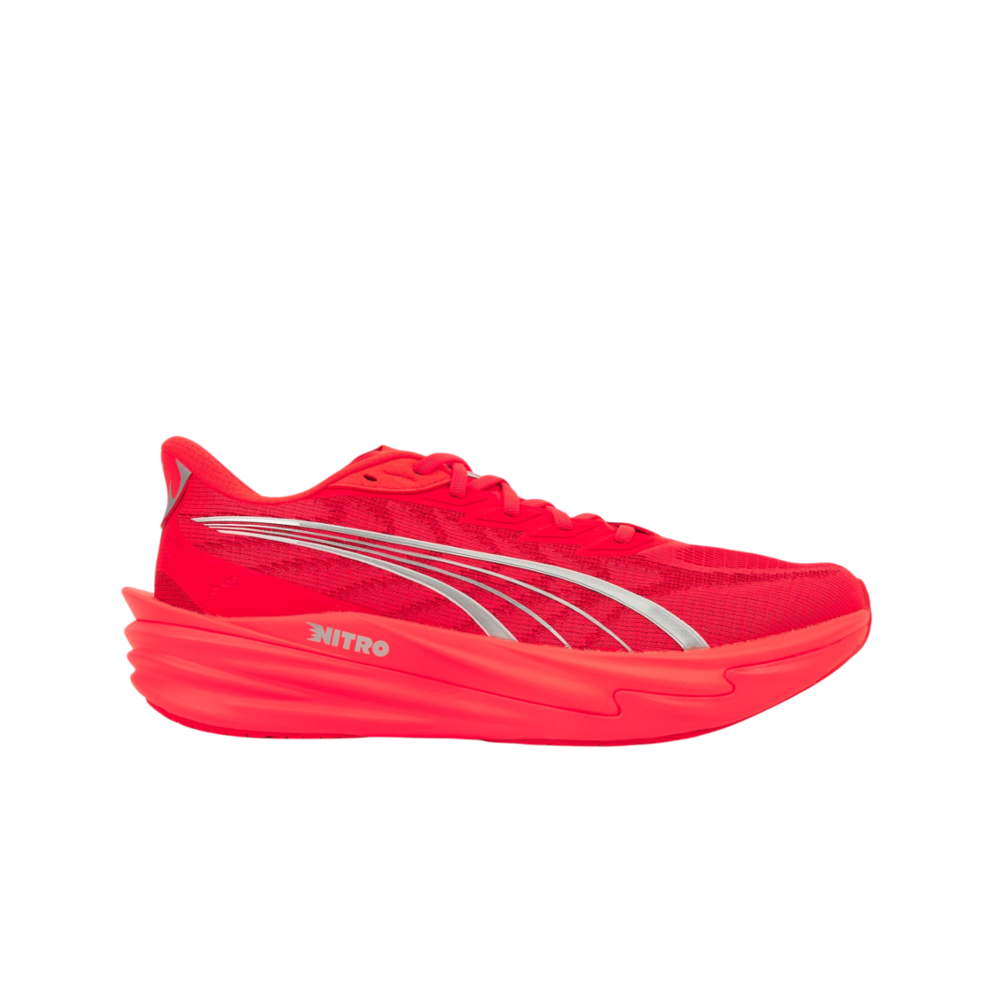 푸마 디비에이트 나이트로 4 울트라 레드 푸마 실버(Puma Deviate Nitro 4 Ultra Red Puma Silver)