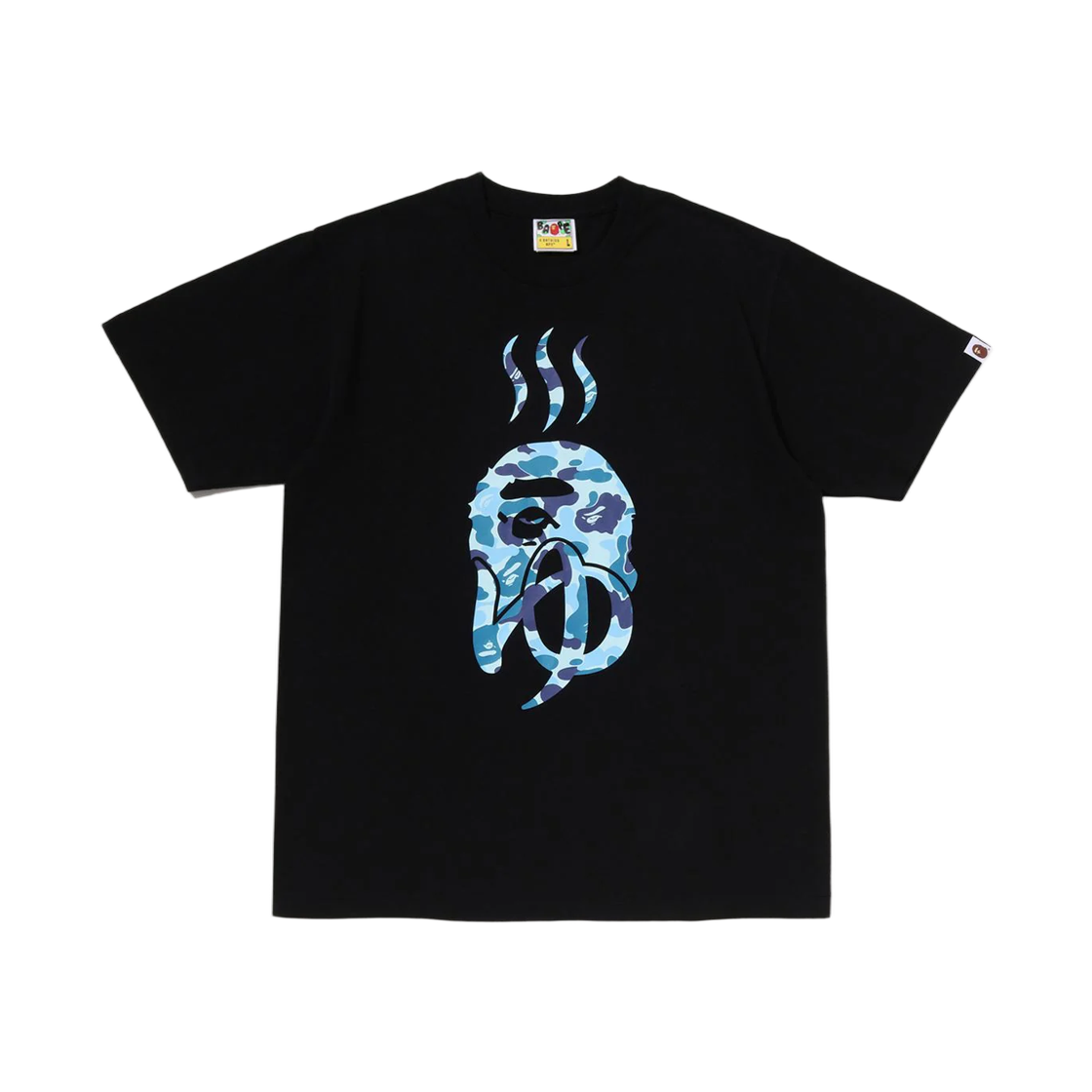 - BAPE Sento ABC Camo Logo T-Shirt Black