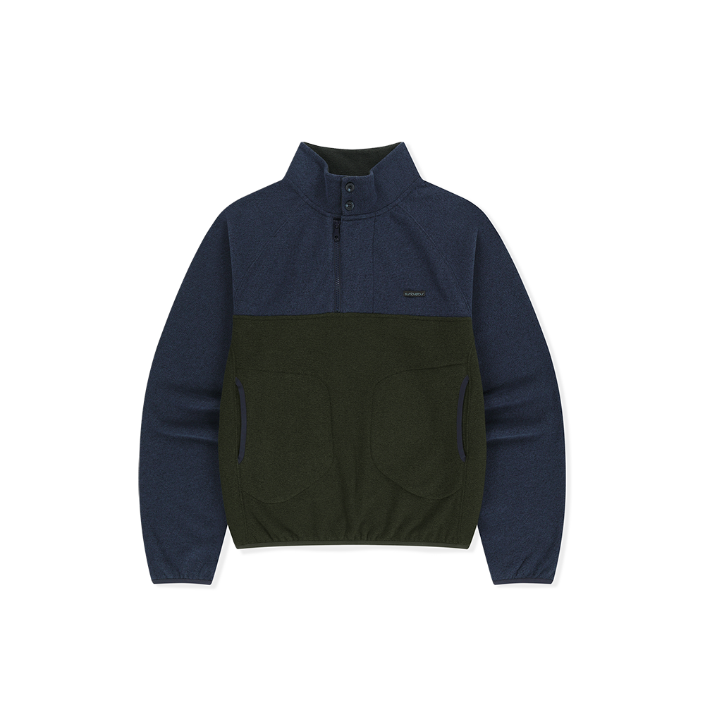 SL263FTOLP02NA [5% 적립] sunlovetour Club Fleece Pullover Navy