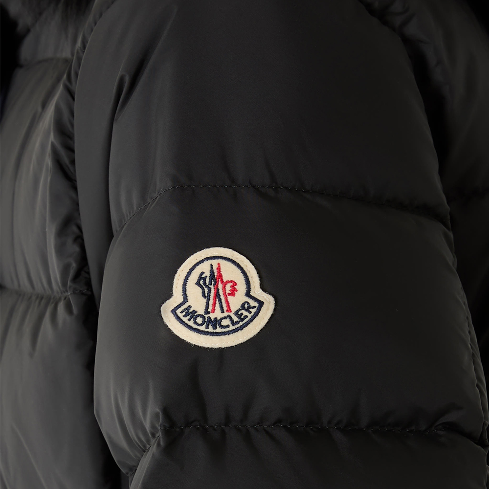 [15% 쿠폰] 몽클레르 클로에스 벨티드 퍼 롱 패딩 자켓 블랙 - 25FW([15% 쿠폰] Moncler Khloesse Belted Fur Long Down Jacket Black - 25FW) - 4