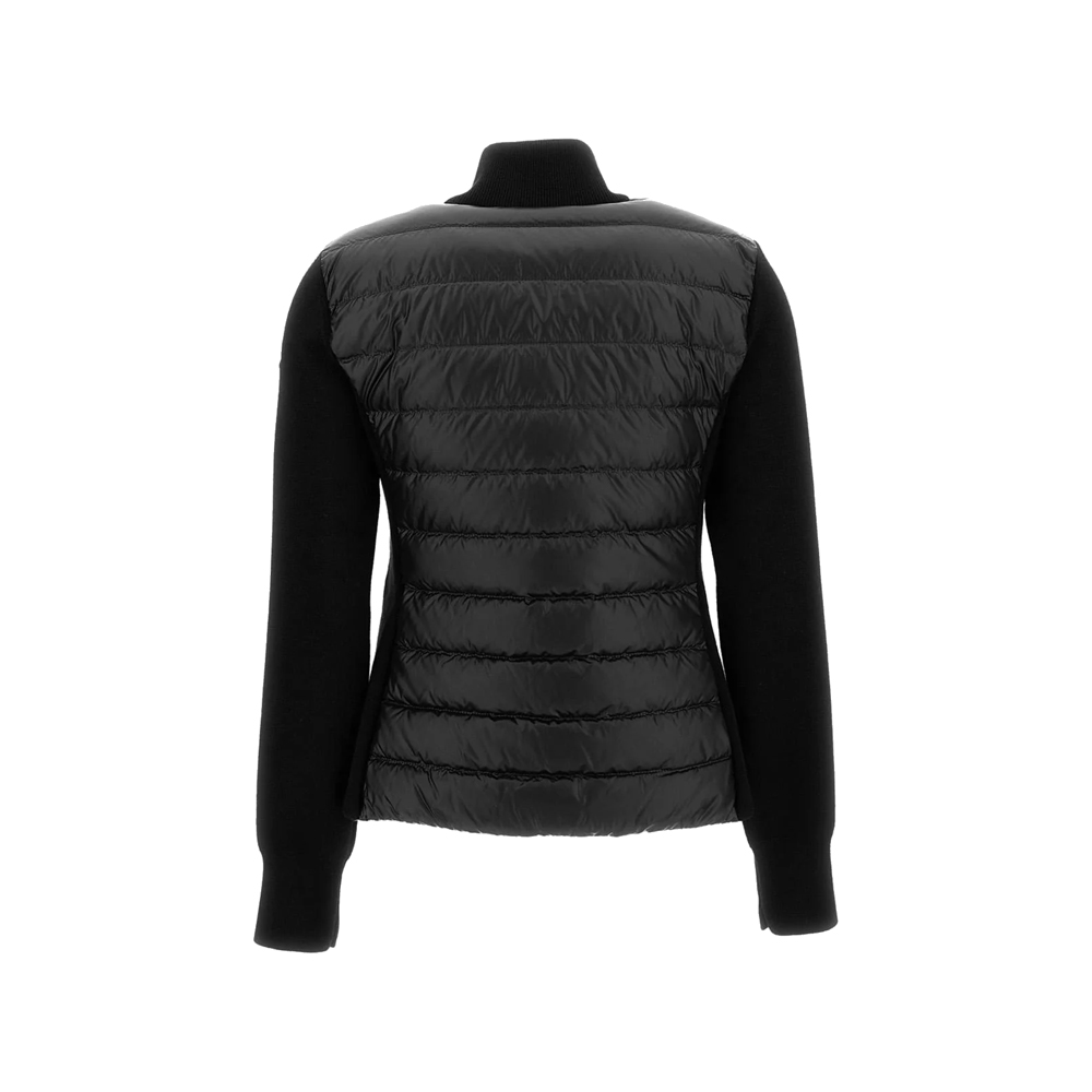 [15% 쿠폰] 몽클레르 로고 패치 믹스 니트 패딩 자켓 블랙 - 26SS([15% 쿠폰] Moncler Logo Patch Knit Mix Down Jacket Black - 26SS) - 3