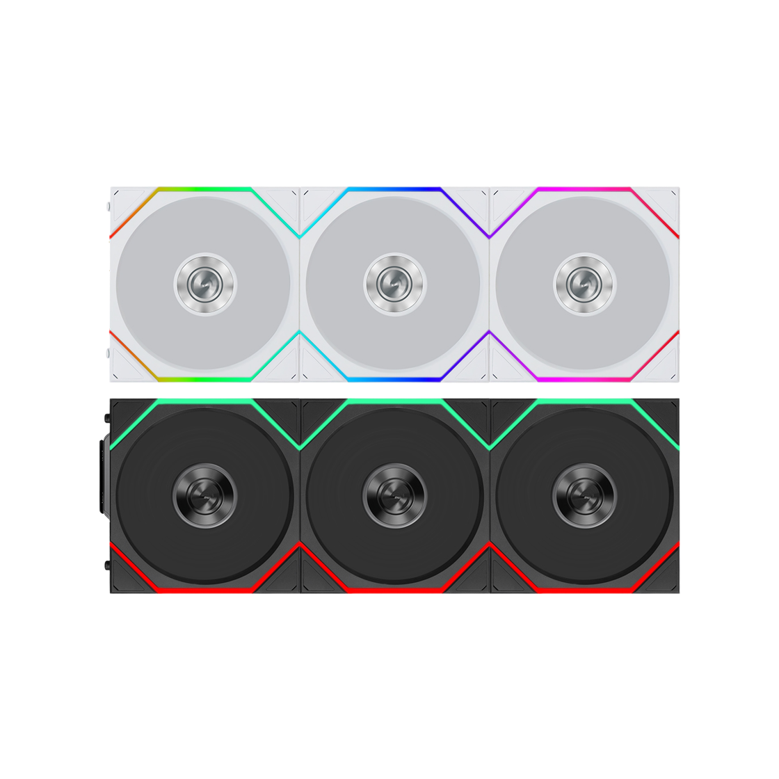 리안리 UNI FAN TL FLEX 120 리버스 (3팩, 화이트)(LIAN LI UNI FAN TL FLEX 120 Reverse 3-Pack White) - 4