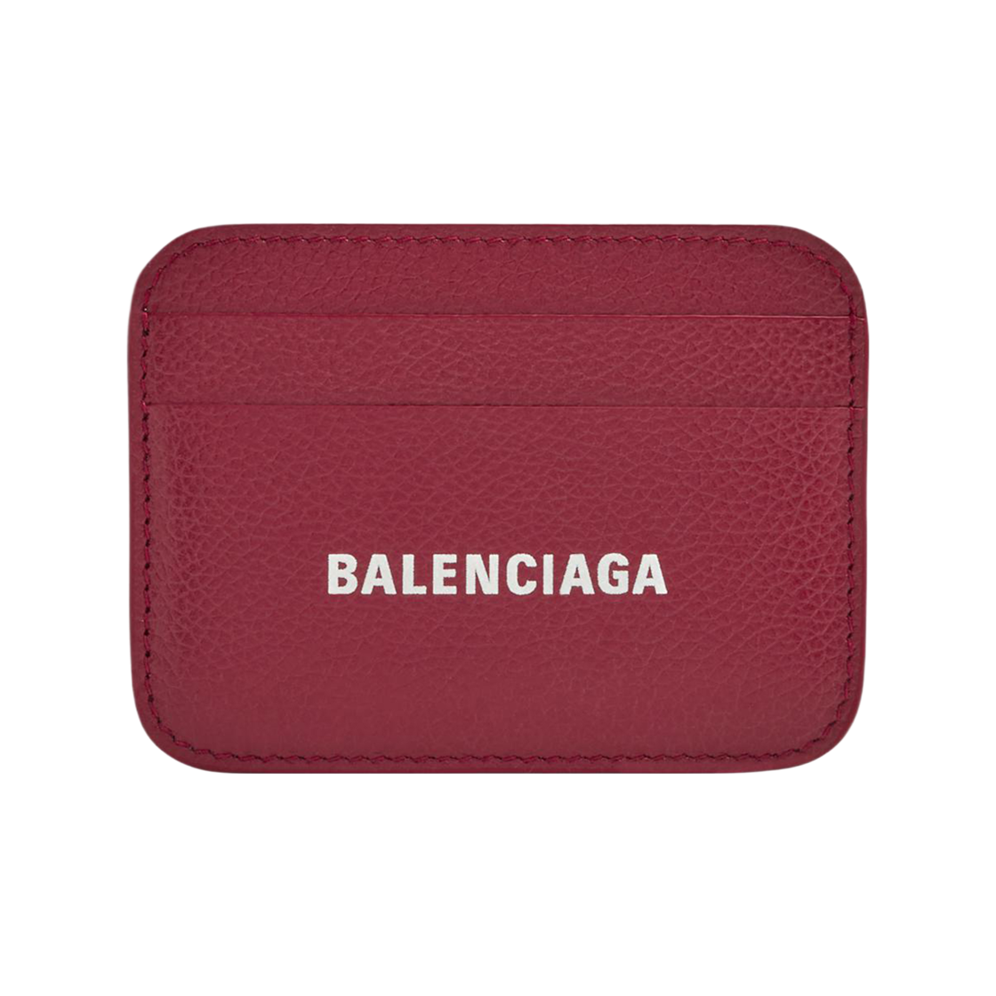 5938121IZI36091 Balenciaga Grainy Leather Cash Card Holder Burgundy