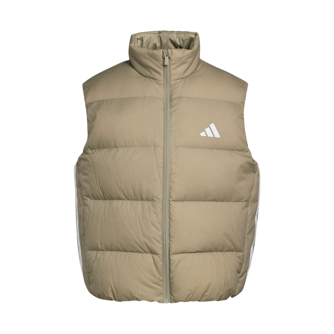 KF2691 Adidas Essentials Climawarm 3-Stripes Puffer Down Vest Silver Pebble - KR Sizing
