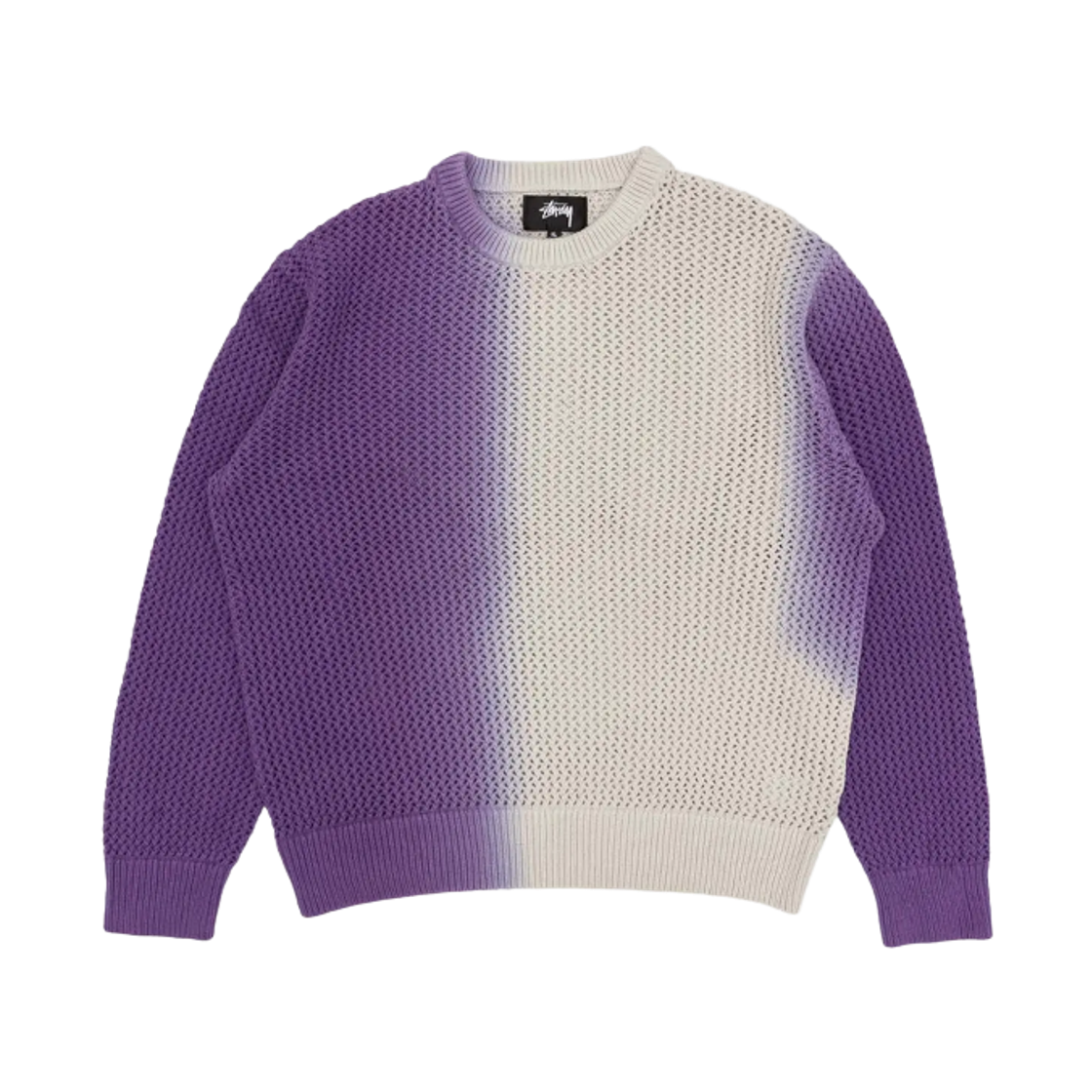 117196 Stussy Dyed Loose Gauge Sweater Purple