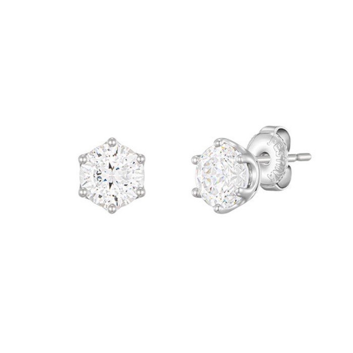 WHITEMOND 1캐럿 귀걸이 (JJLJEQ4BS351SW000) - 2